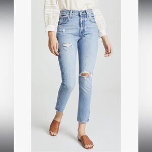 Levi's Womens Premium 501 Skinny Ankle Jeans